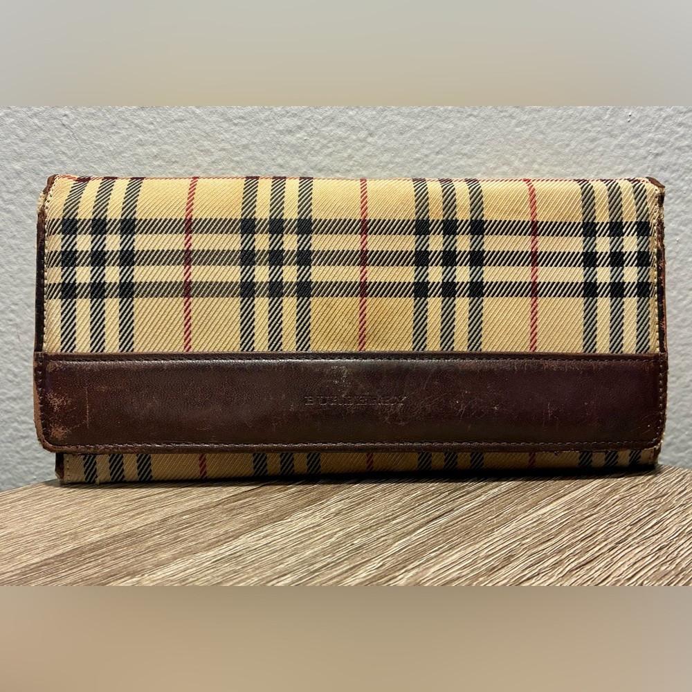Burberry Beige and Brown Plaid Clutch, Project Piece